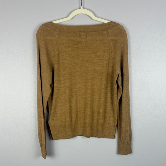 GAP Tan Soft 100% Merino Wool Boat Neck Small Petite Sweater - Picture 9 of 9